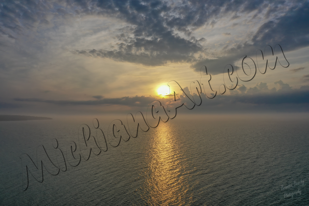 Sunset over Lake Michigan